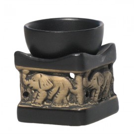Candela ceramica - elefanti