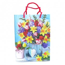 Punga cadouri cu flori (32 cm)